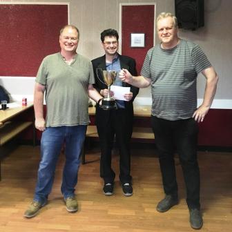 Dave and Paul receive the Pittaway cup